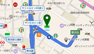 旅工房 サンシャインシティ店の地図画像
