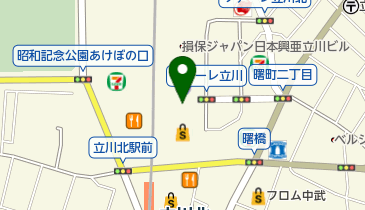 ファーレ立川アートの地図画像