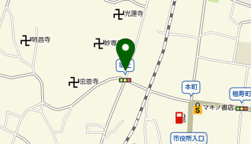 稲田紙店の地図画像