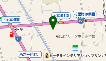 高山グリーンホテル 飛騨物産館の地図画像