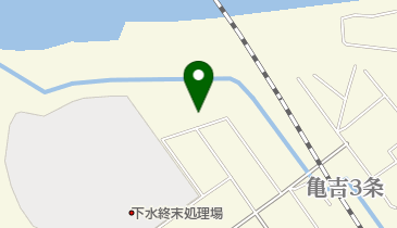 旭川市亀吉つつじ公園の地図画像
