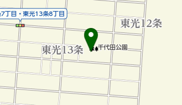 旭川市千代田公園の地図画像