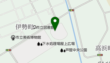 芦屋市中央公園野球場の地図画像