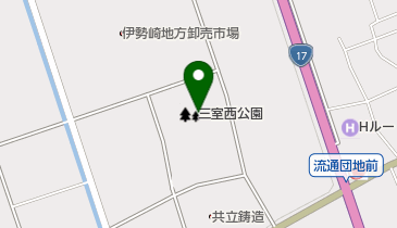 伊勢崎市三室西公園運動場の地図画像