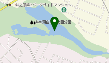 井の頭公園ボート場の地図画像