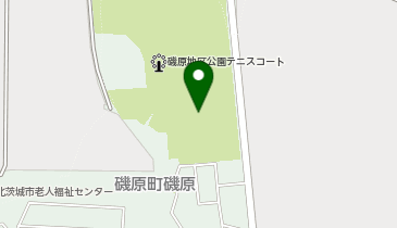 磯原地区公園テニス場の地図画像