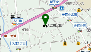 横浜市入江町公園の地図画像