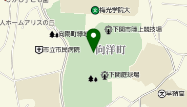 下関運動公園内広場の地図画像