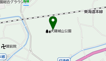 県立大磯城山公園の地図画像