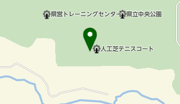 秋田県立中央公園 人工芝テニスコートの地図画像