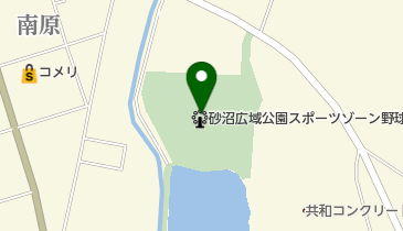 砂沼広域公園スポーツゾーンの地図画像