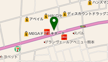 トライアンフ熊本の地図画像