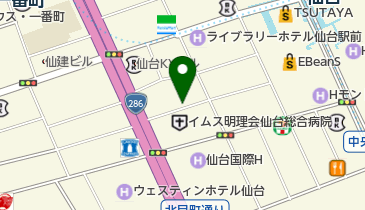 仙台中央音楽センターの地図画像