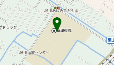 滋賀県立草津東高等学校の地図画像