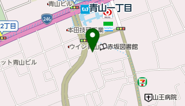 アイエスエフネット ベネフィット 青山事業所の地図画像
