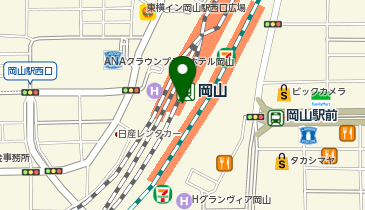 とんかつ新宿さぼてん 岡山さんすて店の地図画像