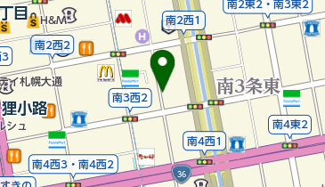 辰杏珠 札幌狸小路店の地図画像