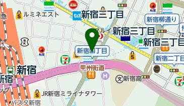 海鮮三崎港 新宿3丁目店の地図画像