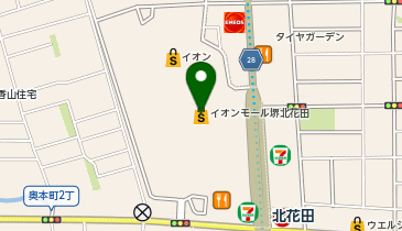 KANDA(カンダ) イオンモール堺北花田店の地図画像