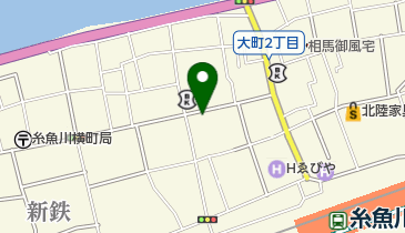糸魚川市駅北広場 キターレの地図画像