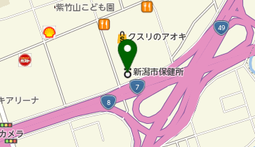 新潟市保健所の地図画像