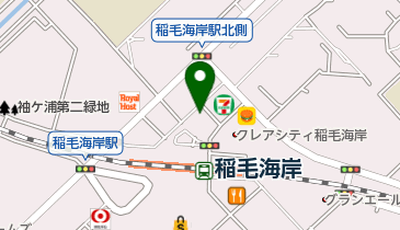 ハートホール稲毛海岸の地図画像