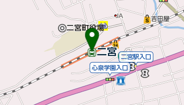 JR東日本 二宮駅みどりの窓口の地図画像