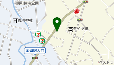 バリ風カフェレストラン&バー クプクプ甲府昭和の地図画像