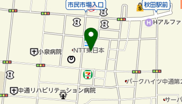 日乃屋カレー 秋田市民市場店の地図画像