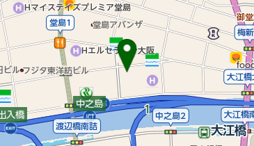 北新地全室個室 鶏料理とお酒 暁 北新地店の地図画像