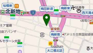 たかむら 梅田・北新地店の地図画像