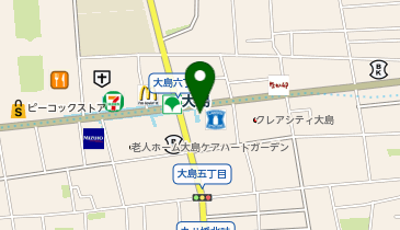 揚げたて食堂 アゲルヤ 大島店の地図画像