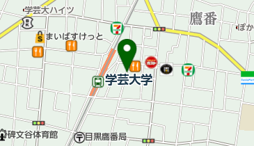 学芸大学東口商店街の地図画像
