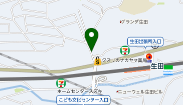 月見台名店街の地図画像