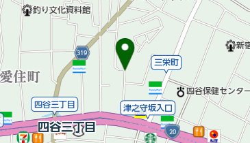 荒木町商店会の地図画像
