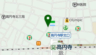 高円寺銀座商店会の地図画像