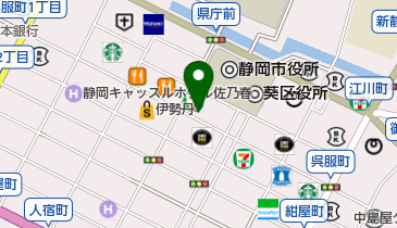 静岡呉服町名店街の地図画像