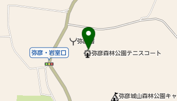 森林公園テニスコートの地図画像