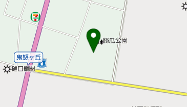 真岡市勝爪公園の地図画像