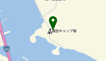 諏訪公園キャンプ場の地図画像