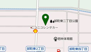 仙台市卸町東二丁目公園庭球場の地図画像
