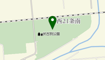 帯広市伏古別公園野球場の地図画像