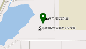 大潟村南の池記念公園キャンプ場の地図画像