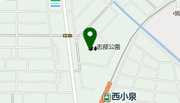 大泉町志部公園の地図画像