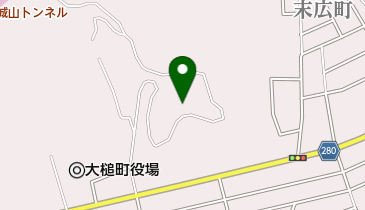 大槌町城山公園体育館の地図画像