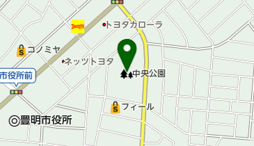 中央公園グランドの地図画像