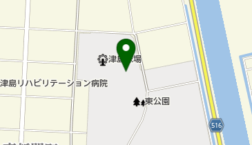 津島市東公園の地図画像