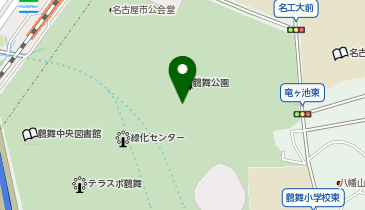 鶴舞公園の桜の地図画像