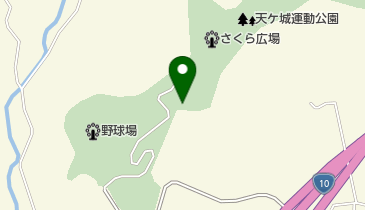 天ケ城公園の地図画像