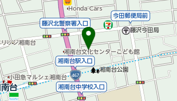 藤沢市湘南台公園テニスコートの地図画像